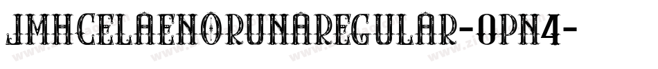 JmhcelaenorunaRegular-0Pn4字体转换