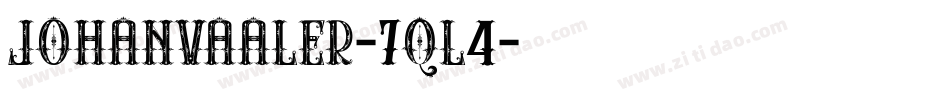 Johanvaaler-7ql4字体转换