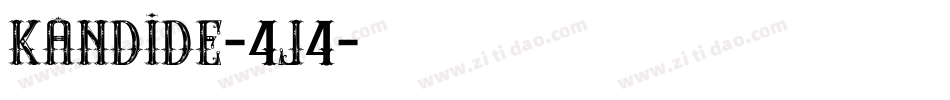 Kandide-4j4字体转换