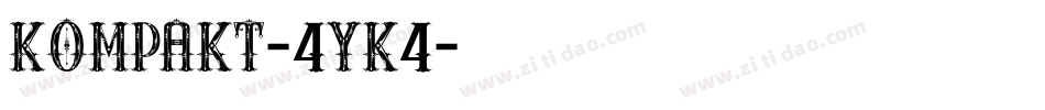 Kompakt-4yK4字体转换