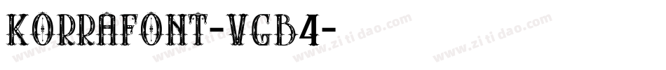 KorraFont-vGB4字体转换