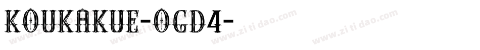 Koukakue-ogd4字体转换