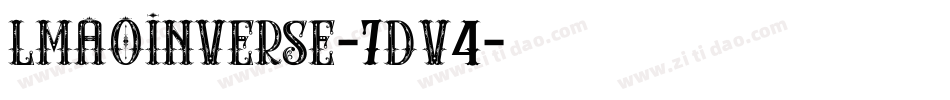 LmaoInverse-7DV4字体转换