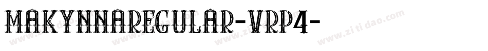 MakynnaRegular-vrP4字体转换