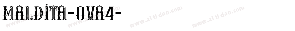 Maldita-0va4字体转换