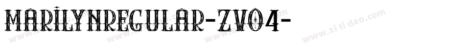 MarilynRegular-zvo4字体转换