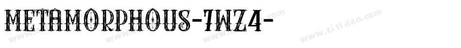 Metamorphous-7wZ4字体转换