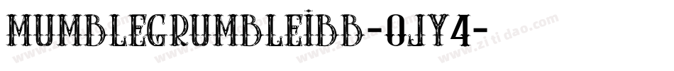 Mumblegrumbleibb-0jy4字体转换