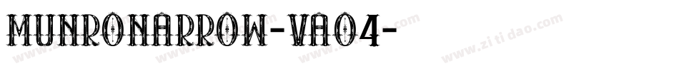MunroNarrow-vaO4字体转换