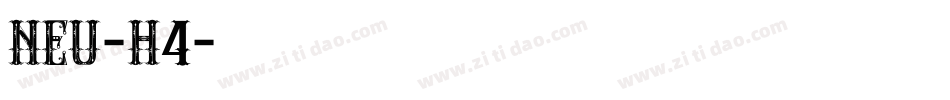 NEU-H4字体转换
