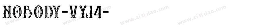 Nobody-vyj4字体转换