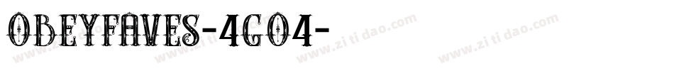 Obeyfaves-4go4字体转换