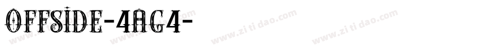 Offside-4aG4字体转换