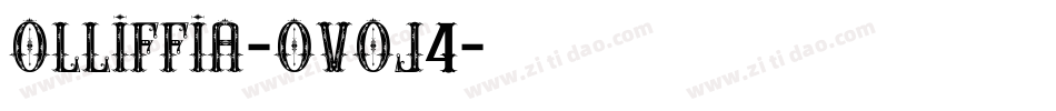 Olliffia-OVOJ4字体转换
