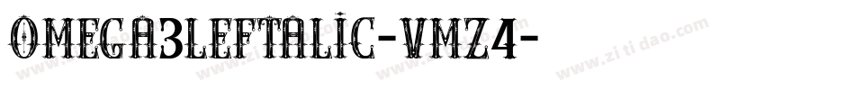 Omega3Leftalic-vMZ4字体转换