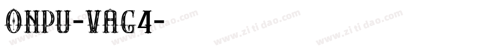 Onpu-vAG4字体转换