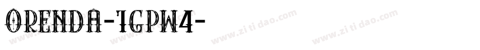 Orenda-1GPW4字体转换