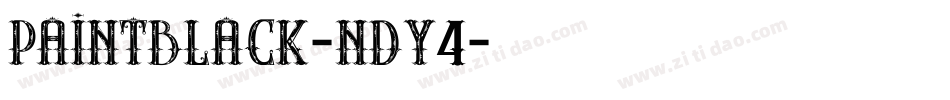 Paintblack-nDY4字体转换