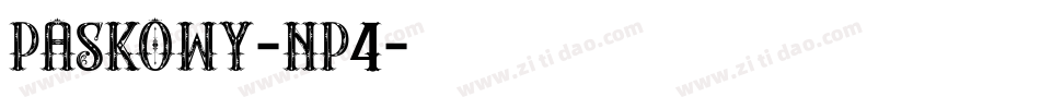 Paskowy-nP4字体转换