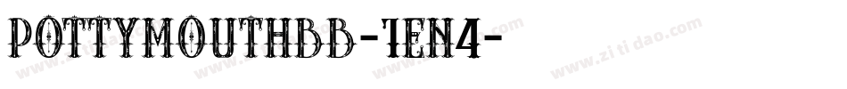 Pottymouthbb-1en4字体转换