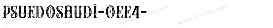 PsuedoSaudi-oee4字体转换