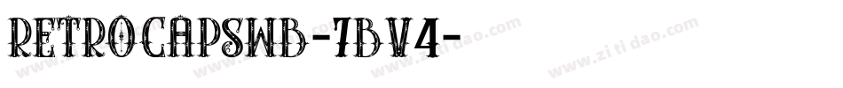 Retrocapswb-7Bv4字体转换