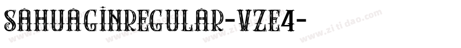 SahuaginRegular-vzE4字体转换