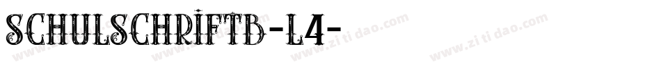 SchulschriftB-L4字体转换
