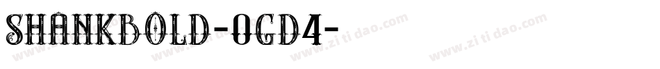 ShankBold-0gD4字体转换
