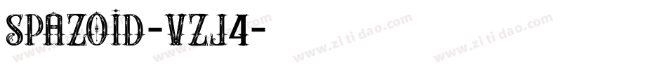 Spazoid-vZJ4字体转换