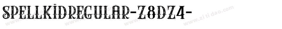 SpellkidRegular-z8dZ4字体转换