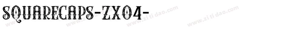 Squarecaps-zXO4字体转换