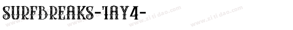 Surfbreaks-1AY4字体转换