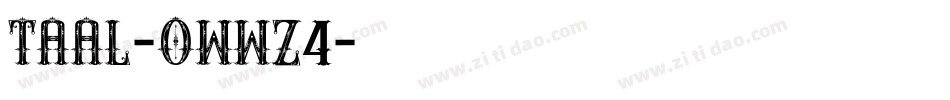 Taal-owwZ4字体转换