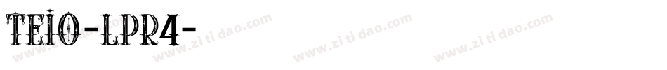Teio-LPR4字体转换