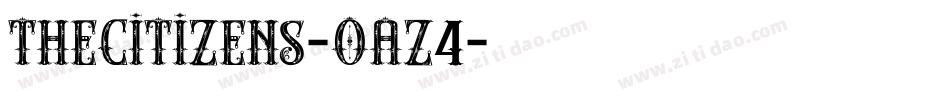 TheCitizens-oAZ4字体转换