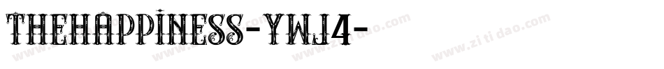 TheHappiness-YWJ4字体转换