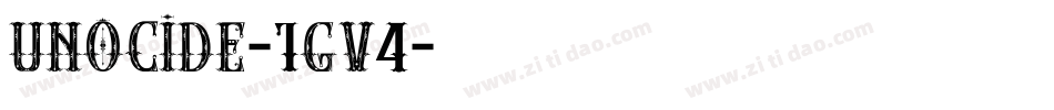 Unocide-1GV4字体转换