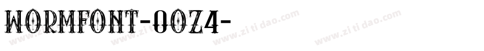 Wormfont-0Oz4字体转换