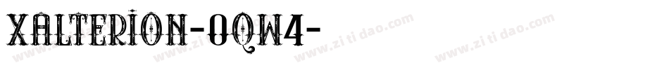 Xalterion-0qw4字体转换