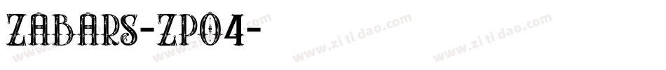 Zabars-zpo4字体转换