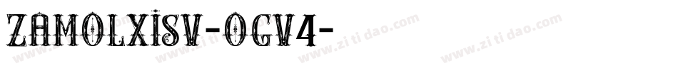 ZamolxisV-ogv4字体转换