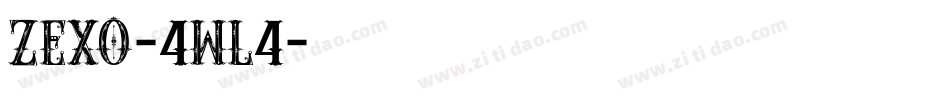 Zexo-4wl4字体转换