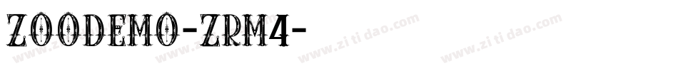 Zoodemo-zrm4字体转换