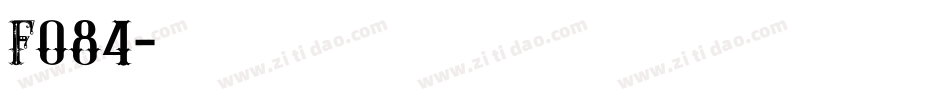 f084字体转换