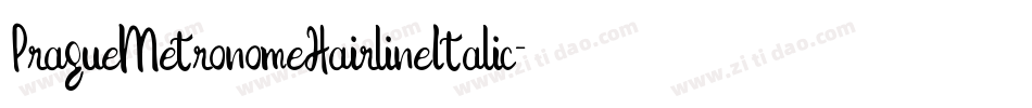 PragueMetronomeHairlineItalic-mLLXx字体转换