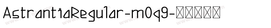 AstrantiaRegular-m0q9字体转换