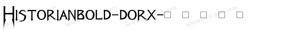 Historianbold-dorx字体转换