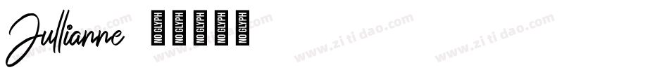 Jullianne字体转换