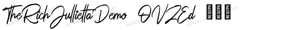 TheRichJulliettaDemo-OVZEd字体转换